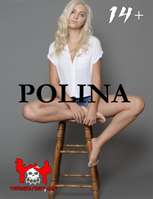 Polina - Petite Bare Foot Blonde Russian Teen from Russia Shows Us Her Fashion Poses in the Studio