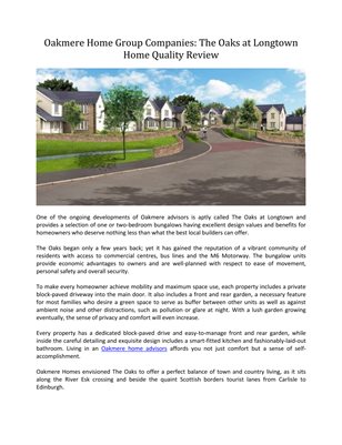 Oakmere Home Group Companies: The Oaks at Longtown Home Quality Review