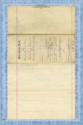 (PAGES 1-2) 1889 DEED, BROWN TO STUDEBAKER, Miami County, Ohio