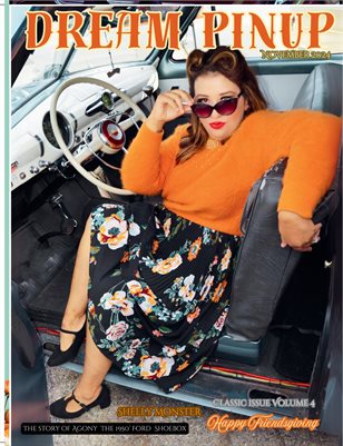 Dream Pinup Magazine Happy Friendsgiving classic issue volume4  Shelly Monster Cover