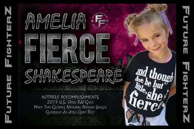 Amelia FIERCE Shakespeare Poster