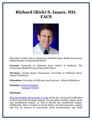 Richard (Rich) S. Isaacs, MD, FACS