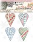 Crazy Hearts Cross Stitch Ornaments