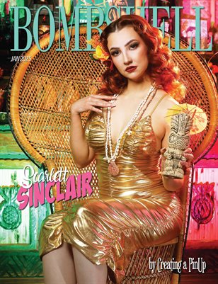 BOMBSHELL Magazine January 2025 - Scarlett Sinclair Cover