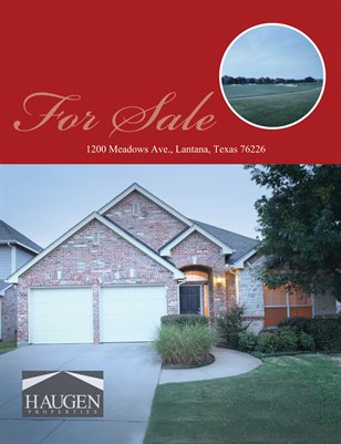 Haugen Properties - 1200 Meadows Ave., Lantana, TX 76226