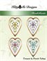 Floral Hearts Counted Cross Stitch Pattern