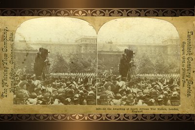 1901, "At the Awarding of South African War Medals, London, England"