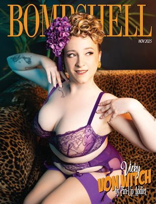BOMBSHELL Magazine November 2025 - Vicky Von Witch Cover
