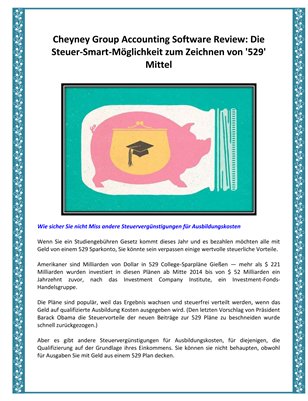Cheyney Group Review: Die Steuer-Smart-Moglichkeit zum Zeichnen von '529' Mittel