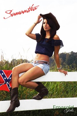 Samantha Emerald Girl Poster
