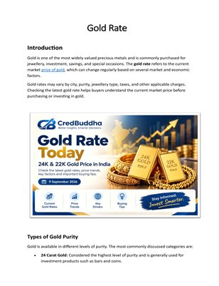 Today's Gold Rate 