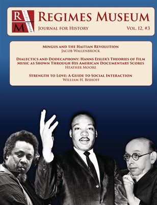 Regimes Museum Journal Volume 12, Issue 3