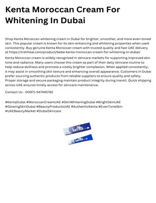 Kenta Cream For Whitening In Dubai