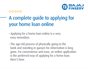 A Complete Guide for Applying Your Home Loan Online