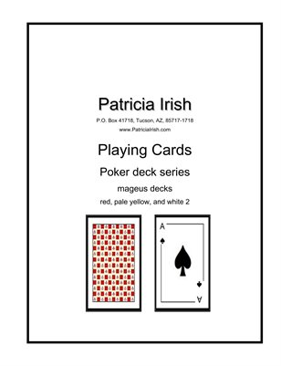 008 Patricia Irish Playing Cards mageus decks pale yellow, red, white 2