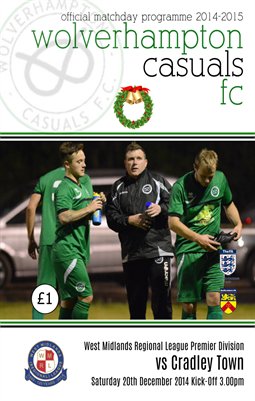 Wolverhampton Casuals v Cradley Town 20/12/14