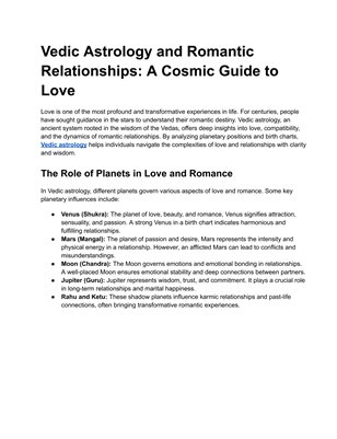 Vedic Love Astrology: Find Your Perfect Partner