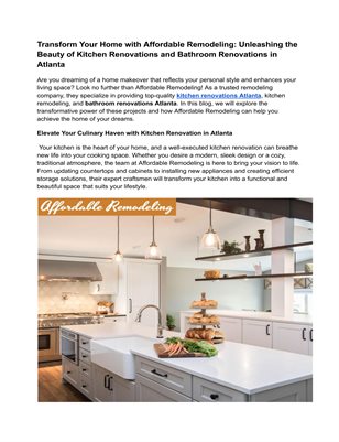 Get The Best Bathroom Renovation Atlanta