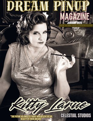 Dream Pinup Magazine Kitty Larue cover Celestial Studios 2025 New Years Hollywood Glam 