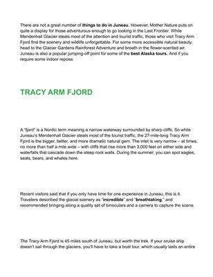 BEST THINGS TO DO IN JUNEAU