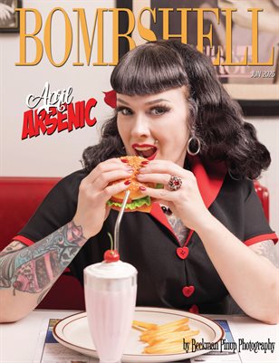 BOMBSHELL Magazine June 2026 - April Arsenic Cover