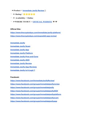 Immediate Jexify > A New Era in Trading Platforms