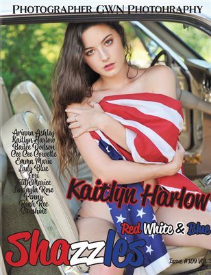 Shazzles Red White & Blue Issue #109 VOL 3 Cover Model Kaitlyn Harlow