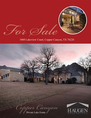 1060 Lakeside, Copper Canyon, Texas - Haugen Properties