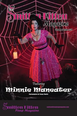 Smitten Kitten Pinup Magazine October 2024 Volume 3 Issue 37 Minnie Maneater COVER POSTER