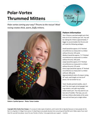 Polar Vortex Thrummed Mittens