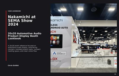 Nakamichi SEMA Show 2024 20x20 Automotive Audio Booth Lookbook by Circle Exhibit