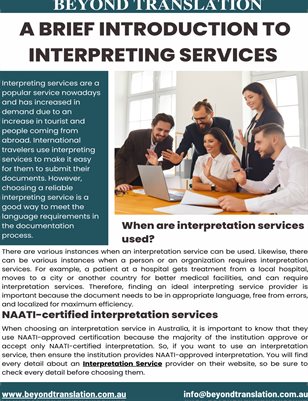A Brief Introduction to Interpreting Services 