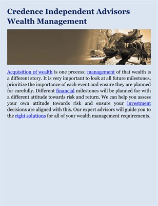 Credence Independent Advisors Wealth Management