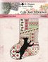 Cats And Stockings Poinsettia Cross Stitch Pattern