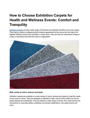 Exhibition Carpets Dubai