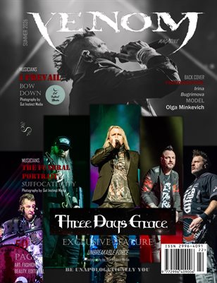 Venom Magazine SUMMER 2026 issue Featuring THREE DAYS GRACE