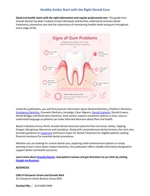 Your Guide to Family Dentistry in Banksia Grove