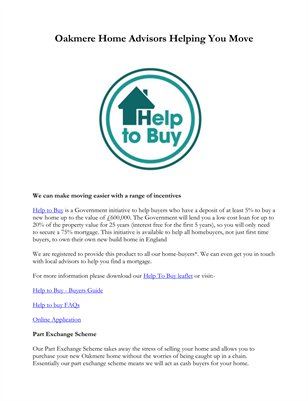 Oakmere Home Advisors Helping You Move