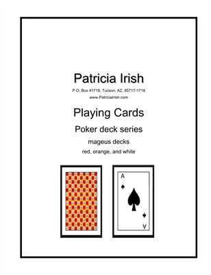011 Patricia Irish Playing Cards mageus decks orange, red, white 1