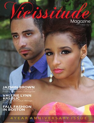 Vicissitude Magazine - October 2012 - 4 Year Anniversary Issue Vol. 2 Carissa Smith and Mr. Vicissitude Cover