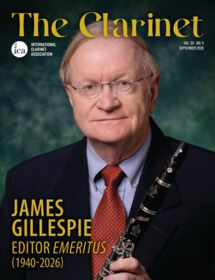 The Clarinet Vol. 53 no. 4 (September 2026)