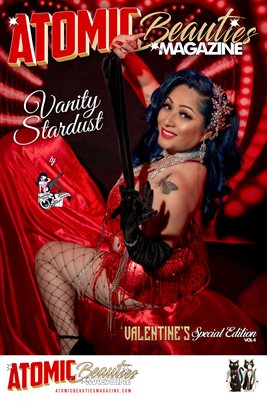 Atomic Beauties Magazine: Valentines Special Edition Vol 4 - Vanity Stardust Cover Poster
