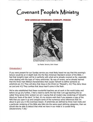 New American Standard: Corrupt, Period