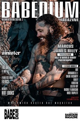 MARCUS JAMES RILEY HALLOWEEN EDITION VOLUME TWO - BABEDIUM MAGAZINE COVER POSTER