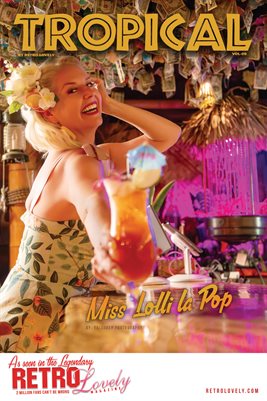2026, Retro Lovely, Tropical VOL-09, Miss Lolli la Pop Cover Poster.