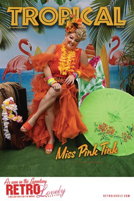 2026, Retro Lovely, Tropical VOL-10, Miss Pink Tink Cover Poster.