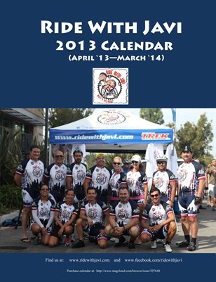 Ride With Javi 2013 Calendar