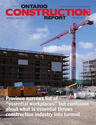 Ontario Construction Report (April 2020)