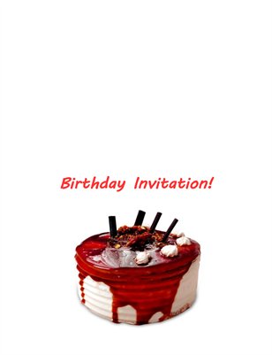 Birthday party invitation