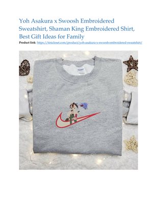  Yoh Asakura x Swoosh Embroidered Sweatshirt